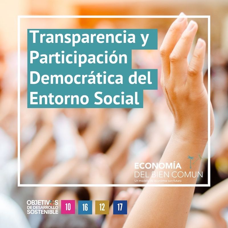 Transparencia y participación democratica del entorno social